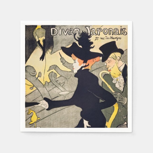 Toulouse-Lautrec - Divan Japonais Pappersservett (Framsidan)