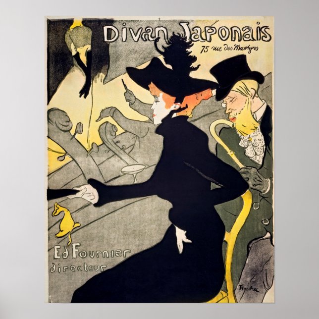 Toulouse-Lautrec - Divan Japonais Poster (Framsidan)