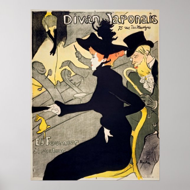 Toulouse-Lautrec - Divan Japonais Poster (Framsidan)