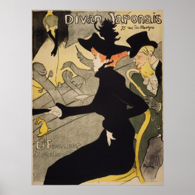 Toulouse-Lautrec - Divan Japonais Poster (Framsidan)