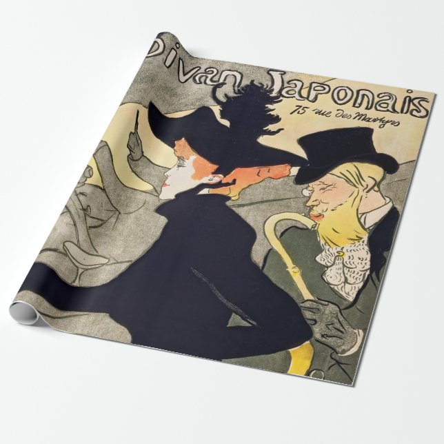 Toulouse-Lautrec - Divan Japonais Presentpapper (Utrullad)