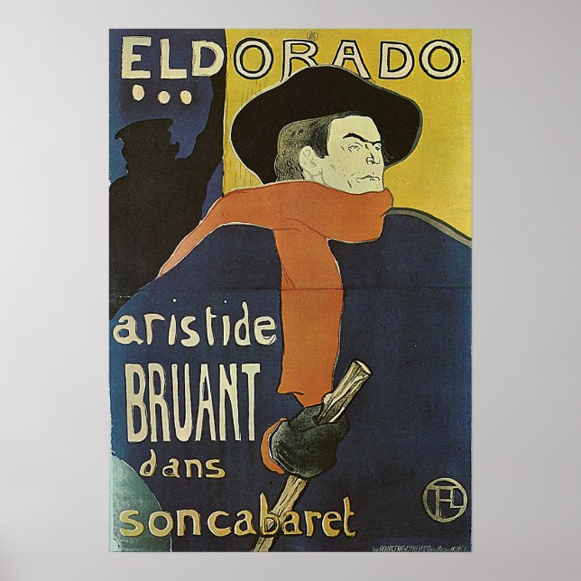 Toulouse-Lautrec - Eldorado 1892 Poster (Framsidan)