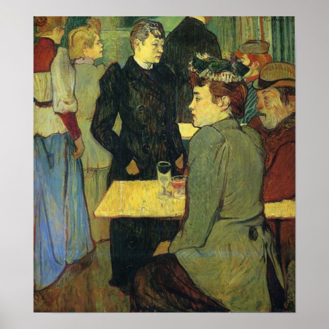 Toulouse-Lautrec - ett hörn av Moulin Poster (Framsidan)