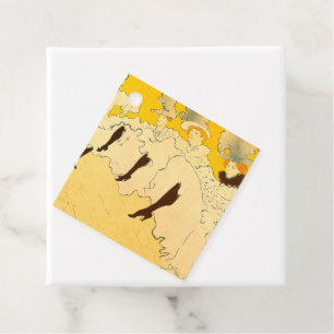 Toulouse Lautrec Gult Dancing Girl Poster Gåvor Etiketter
