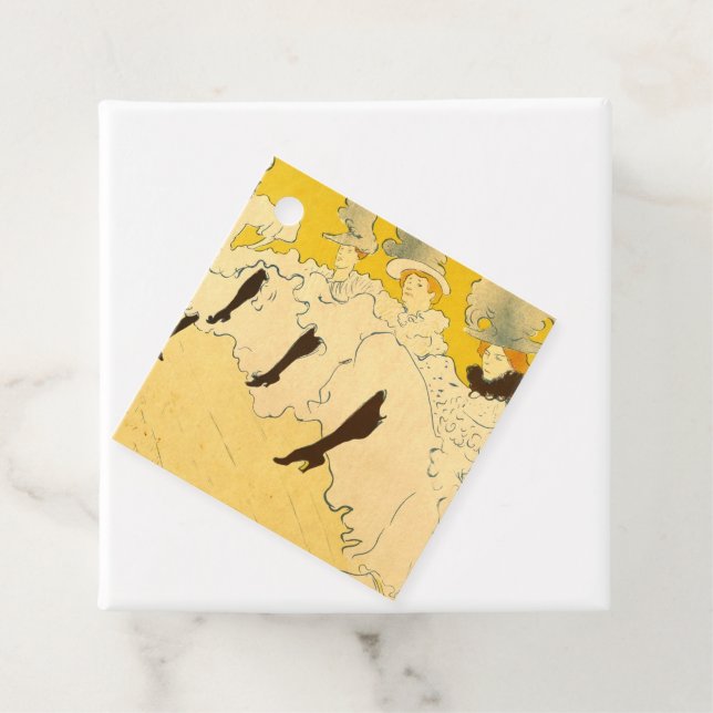 Toulouse Lautrec Gult Dancing Girl Poster Gåvor Etiketter (På plats)