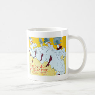 Toulouse Lautrec Gult Dancing Girl Poster Kaffemugg