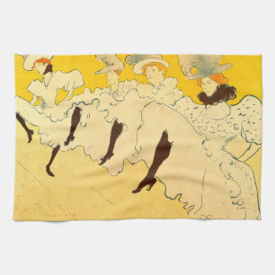 Toulouse Lautrec Gult Dancing Girl Poster Kökshandduk