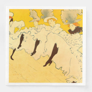 Toulouse Lautrec Gult Dancing Girl Poster Pappersservett