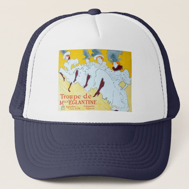 Toulouse Lautrec Gult Dancing Girl Poster Truckerkeps (Framsida)