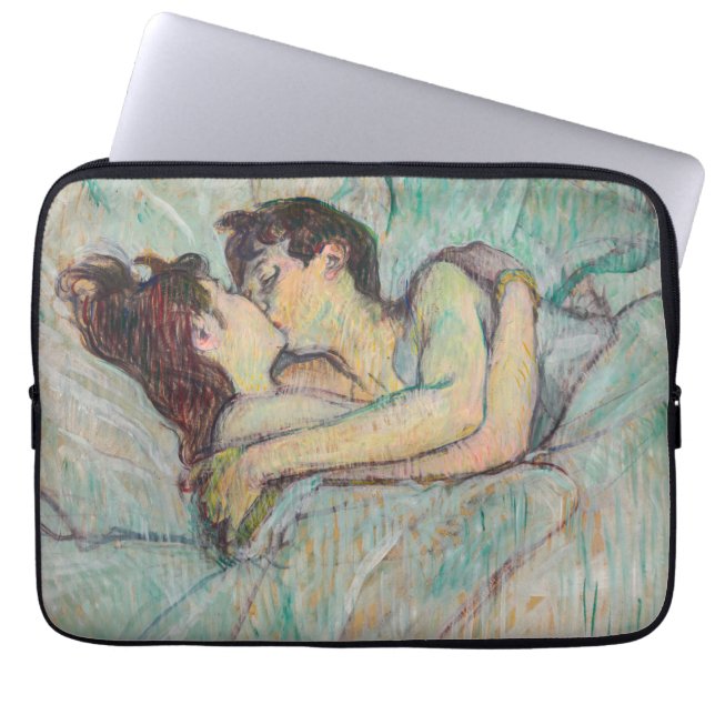 Toulouse-Lautrec - I bed, kyssarna Laptop Fodral (Framsidan)