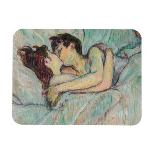 Toulouse-Lautrec - I bed, kyssarna Magnet