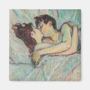 Toulouse-Lautrec - I bed, kyssarna Magnet