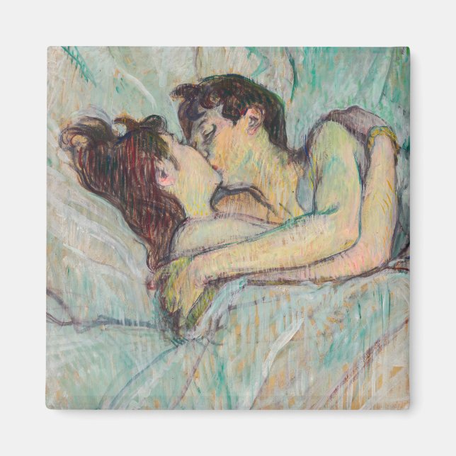 Toulouse-Lautrec - I bed, kyssarna Magnet (Framsidan)