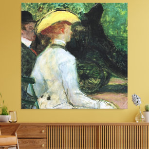 Toulouse-Lautrec - i Boise de Boulogne Canvastryck