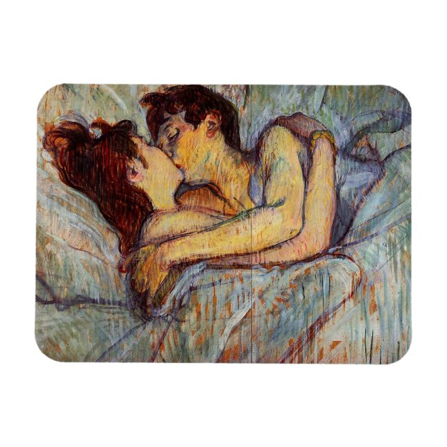 Toulouse-Lautrec in bed the Kiss Magnet (Horisontell)