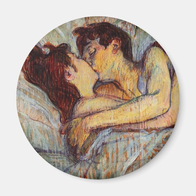 Toulouse-Lautrec in bed the Kiss Magnet (Framsidan)