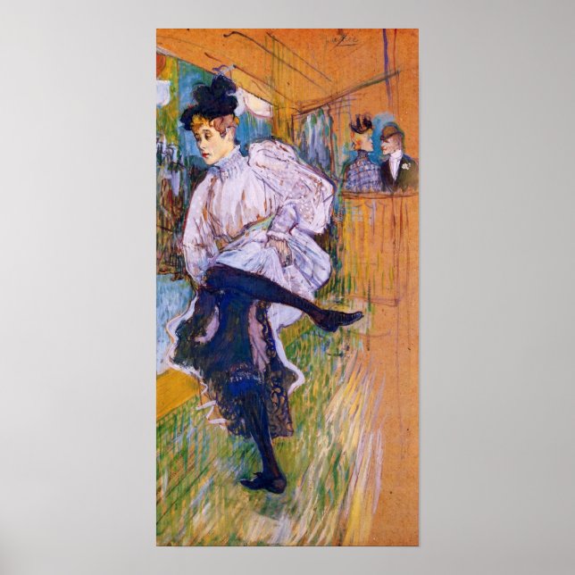 Toulouse-Lautrec - Jane Avril Dances Poster (Framsidan)