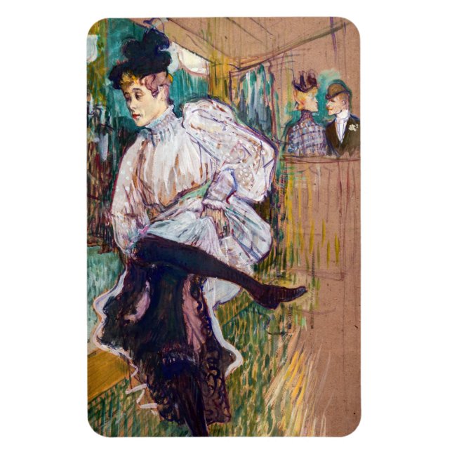 Toulouse-Lautrec - Jane Avril Dancing Magnet (Vertikal)
