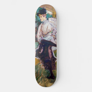 Toulouse-Lautrec - Jane Avril Dancing Mini Skateboard Bräda 18,5 Cm