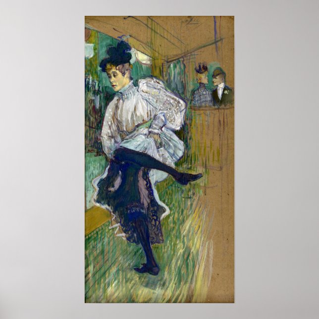 Toulouse-Lautrec - Jane Avril Dancing Poster (Framsidan)