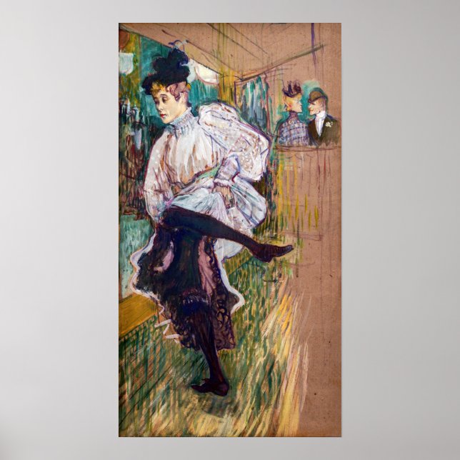 Toulouse-Lautrec - Jane Avril Dancing Poster (Framsidan)