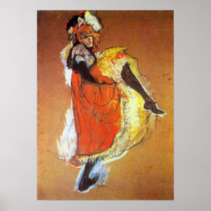 Toulouse-Lautrec - Jane Avril Dancing Poster