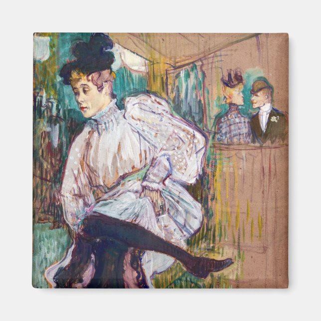 Toulouse-Lautrec - Jane Avril dansar Magnet (Framsidan)