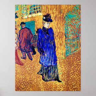 Toulouse Lautrec: Jane Avril lämnar R.et Poster