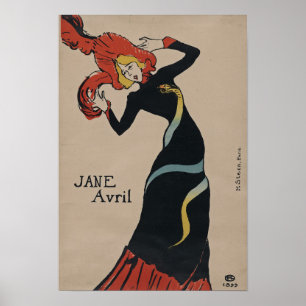 Toulouse-Lautrec Jane Avril Poster