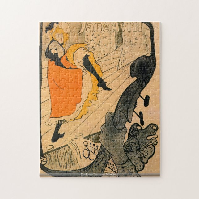 Toulouse-Lautrec - Jane Avril pussel (Vertikal)