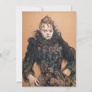 Toulouse-Lautrec - Kvinnor med svart boa Inbjudningar