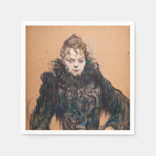Toulouse-Lautrec - Kvinnor med svart boa Pappersservett