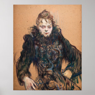 Toulouse-Lautrec - Kvinnor med svart boa Poster