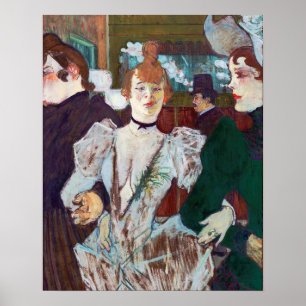 Toulouse-Lautrec - La Goulue anländer till Rouge Poster