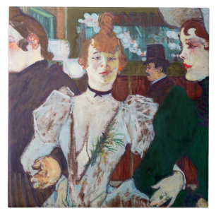 Toulouse-Lautrec - La Goulue Arriving på Rouge Kakelplatta