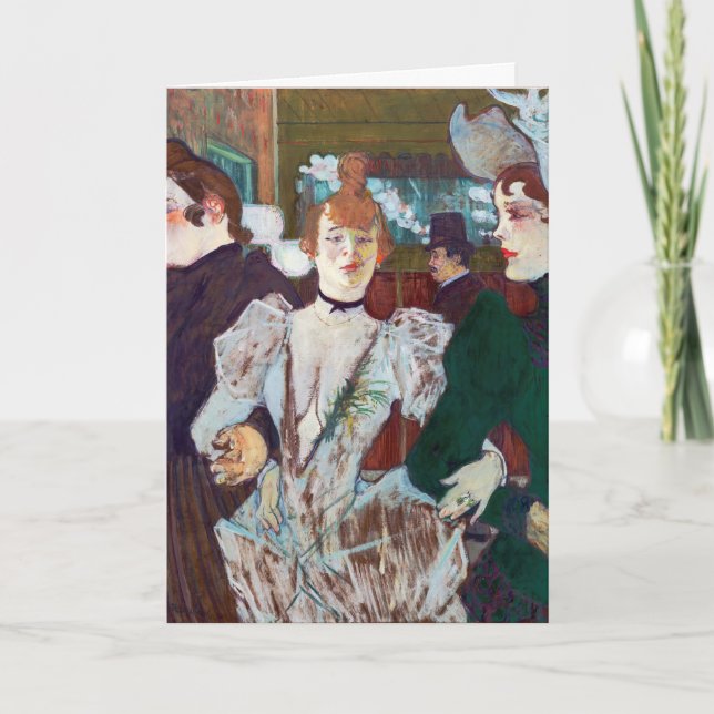Toulouse-Lautrec - La Goulue Arriving på Rouge Kort (Framsida)