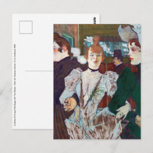 Toulouse-Lautrec - La Goulue Arriving på Rouge Vykort