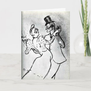 Toulouse-Lautrec: La Goulue och Valentin, vals Kort