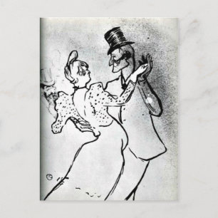Toulouse-Lautrec: La Goulue och Valentin, vals Vykort