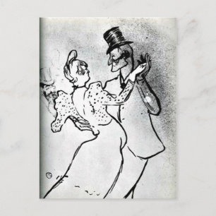 Toulouse-Lautrec - La Goulue och Valentin, Waltz Vykort