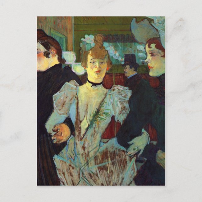 Toulouse-Lautrec - La Goulue som förs in i R Vykort (Framsida)