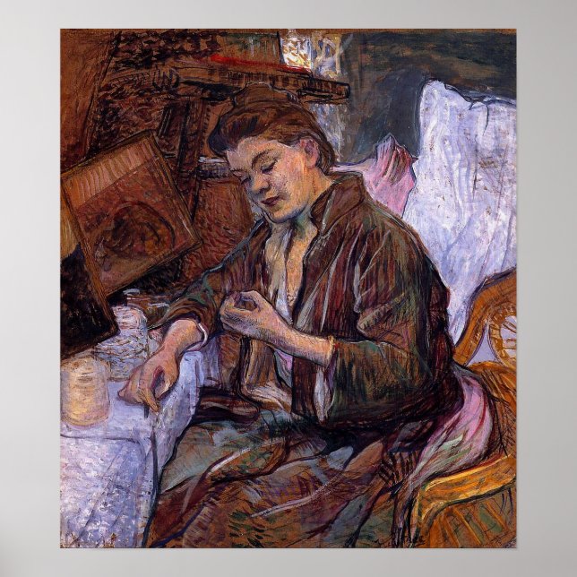 Toulouse-Lautrec - La Toilette Madame Fabre 1891 Poster (Framsidan)