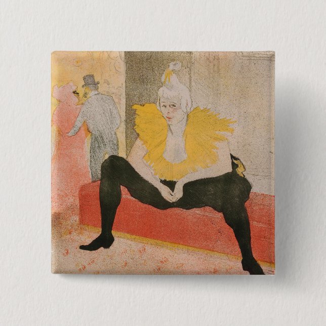 Toulouse-Lautrec - Mademoiselle Cha-u-kao Seated Knapp (Framsida)