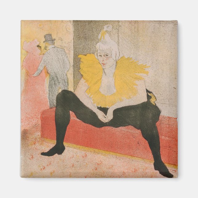 Toulouse-Lautrec - Mademoiselle Cha-u-kao Seated Magnet (Framsidan)