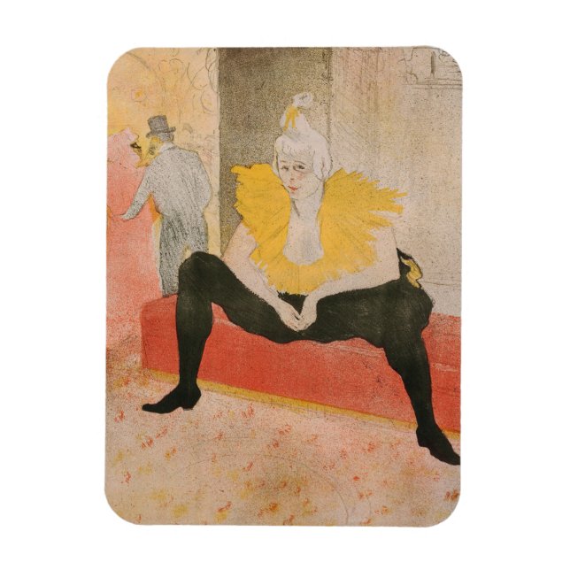 Toulouse-Lautrec - Mademoiselle Cha-u-kao Seated Magnet (Vertikal)