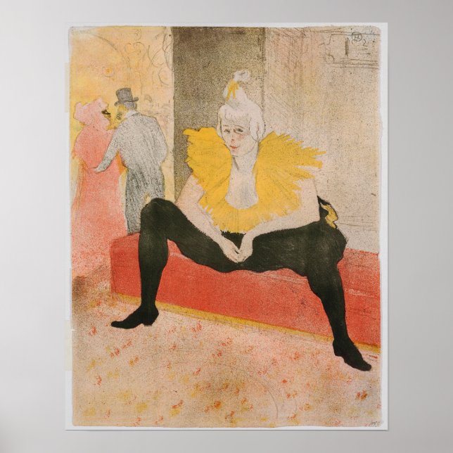 Toulouse-Lautrec - Mademoiselle Cha-u-kao Seated Poster (Framsidan)