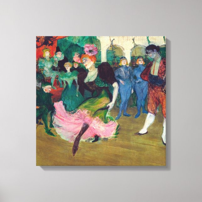 Toulouse-Lautrec - Marcelle Lender, Dancing Bolero Canvastryck (Framsida)