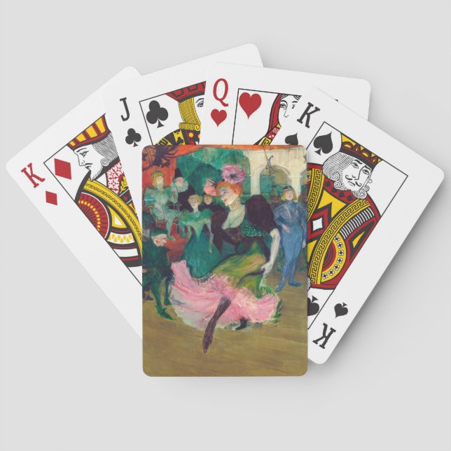 Toulouse-Lautrec - Marcelle Lender, Dancing Bolero Casinokort (Baksidan)