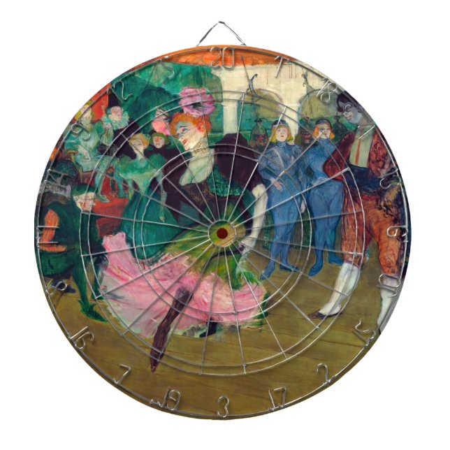 Toulouse-Lautrec - Marcelle Lender, Dancing Bolero Darttavla (Framsidan)