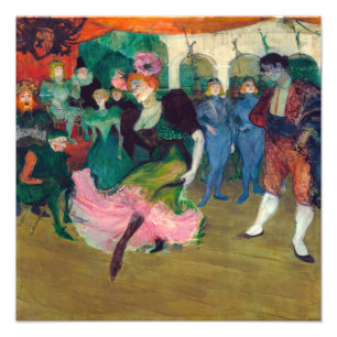 Toulouse-Lautrec - Marcelle Lender, Dancing Bolero Fototryck